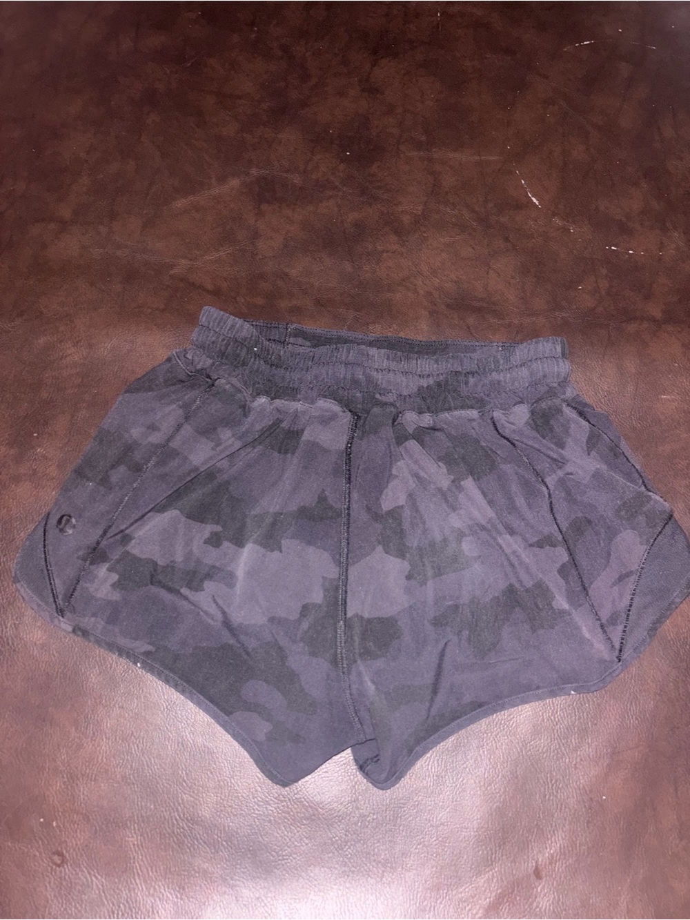 Lululemon Women’s Black Camouflage Lounge Shorts